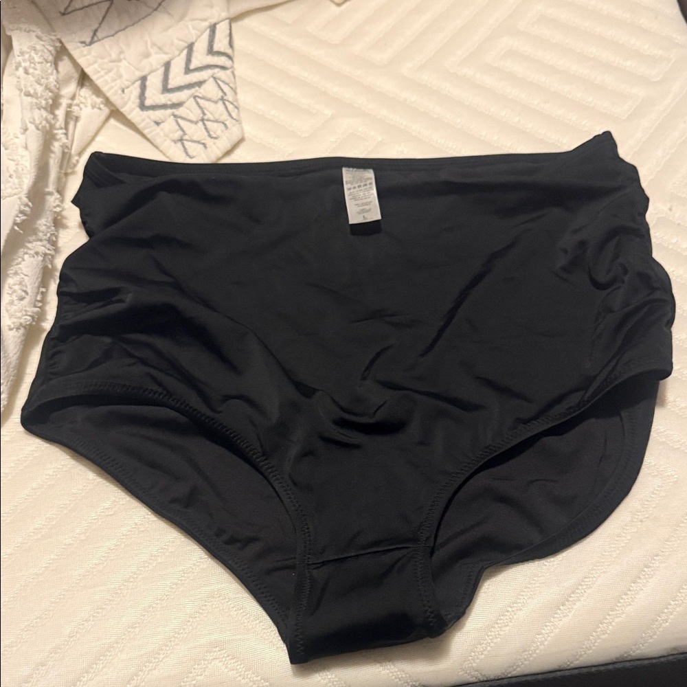 KIAVA High Waist Black Swim Bottoms